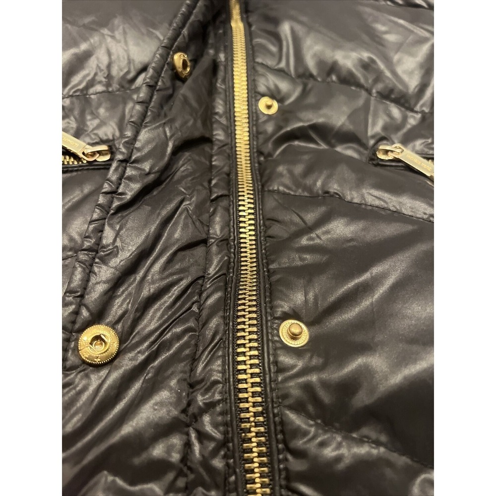 Women's Michael Kors Black Puffer Winter Coat Size Small‎ Knee Length NO HOOD - Picture 9 of 16